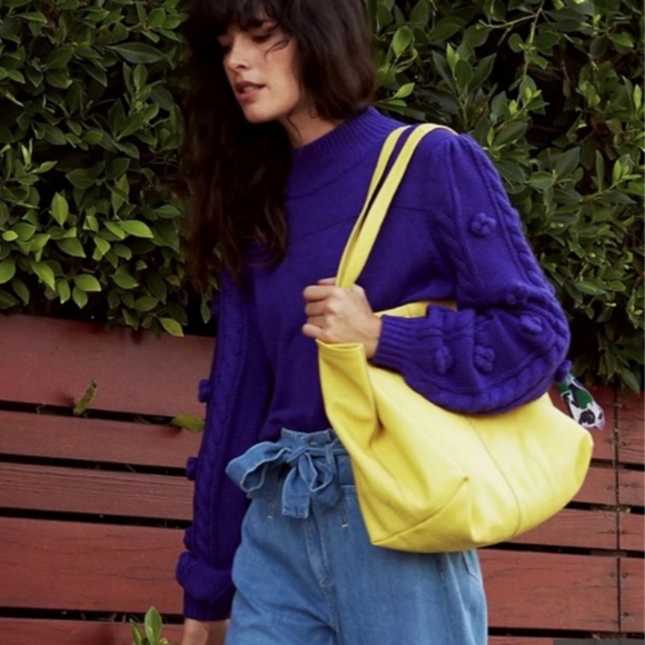 Anthropologie Sweaters - NWOT! Maeve by Anthropologie merino wool blend statement sleeve sweater